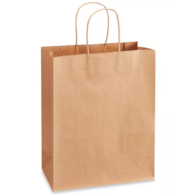 10x5x12 Kraft Paper Twisted Handled Bags